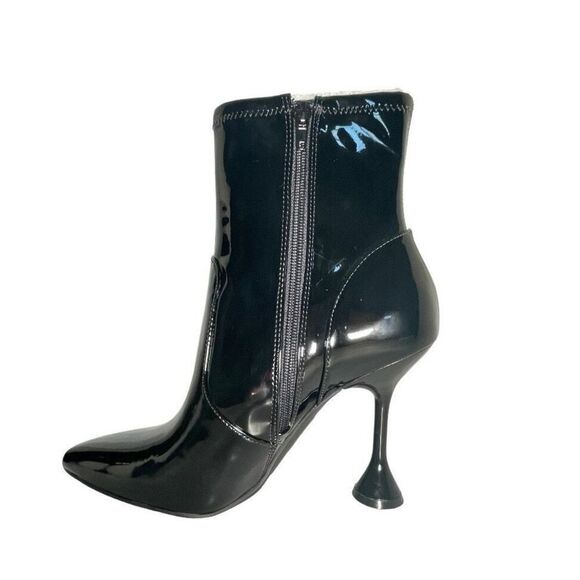 INC International Concepts, Woman's brina stretch ankle booties, color: black si - Picture 3 of 8